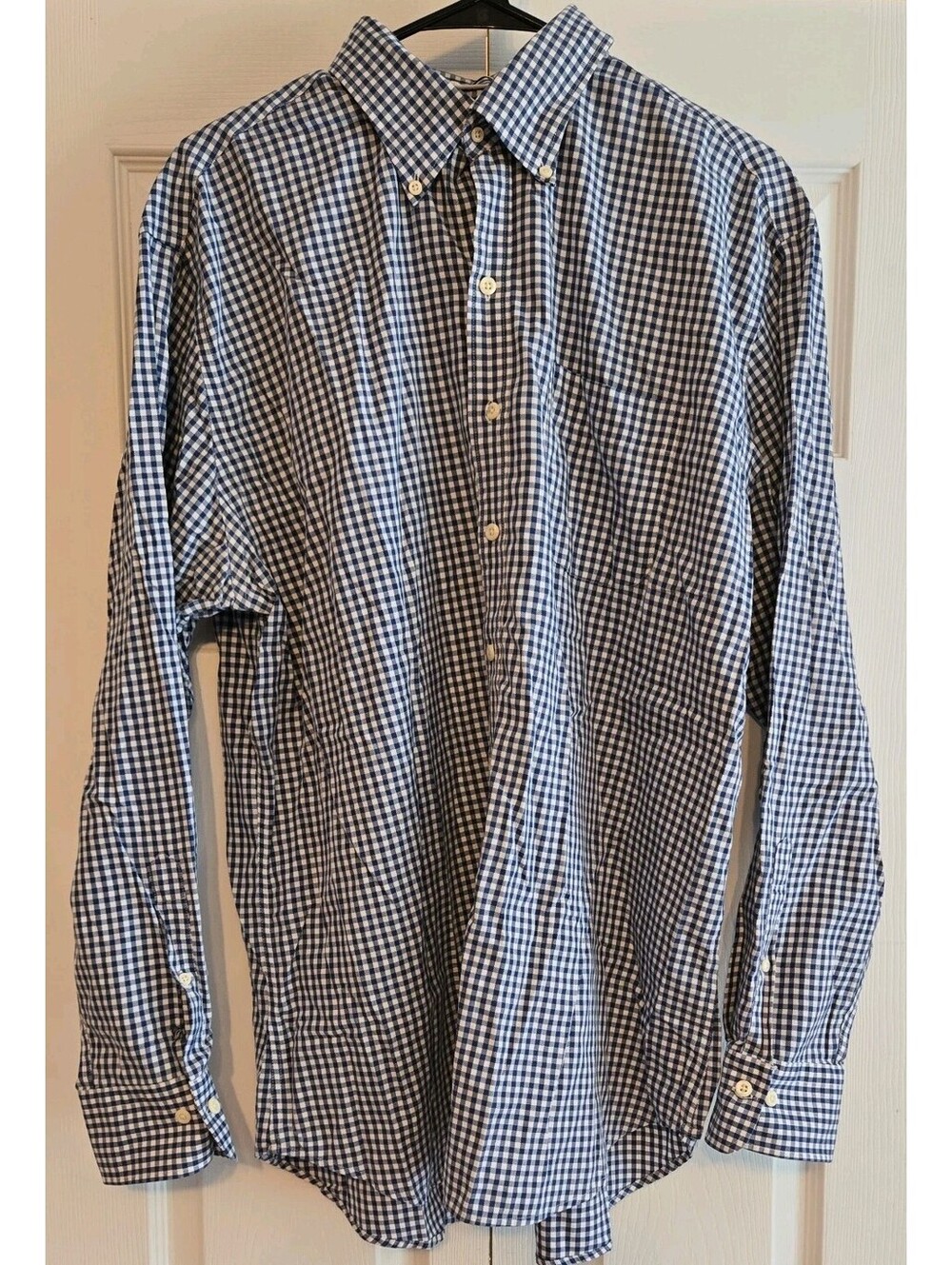 *read* Peter Millar Button Down Shirt Nanoluxe Easy Care Gingham 100% Cotton